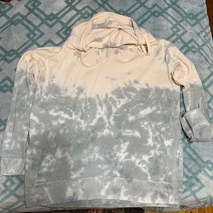 Ombré pink and grey hoodie